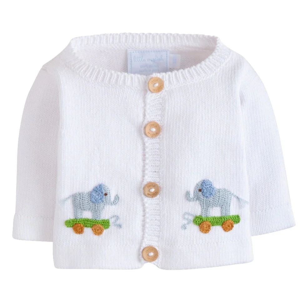 Boy Elephant Crochet Sweater | Little English