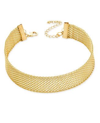 INC International Concepts Mesh Choker Necklace, Only at Macy's | Macys (US)