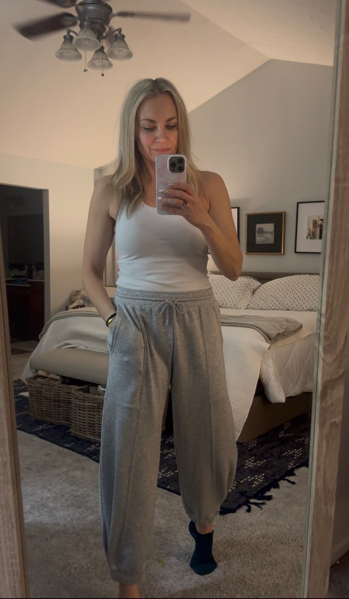 Sweatpants seal of approval! The taper and stitch at the bottom of these, along with the loos ankle make them so dang flattering! 

#LTKTall #LTKActive #LTKOver40