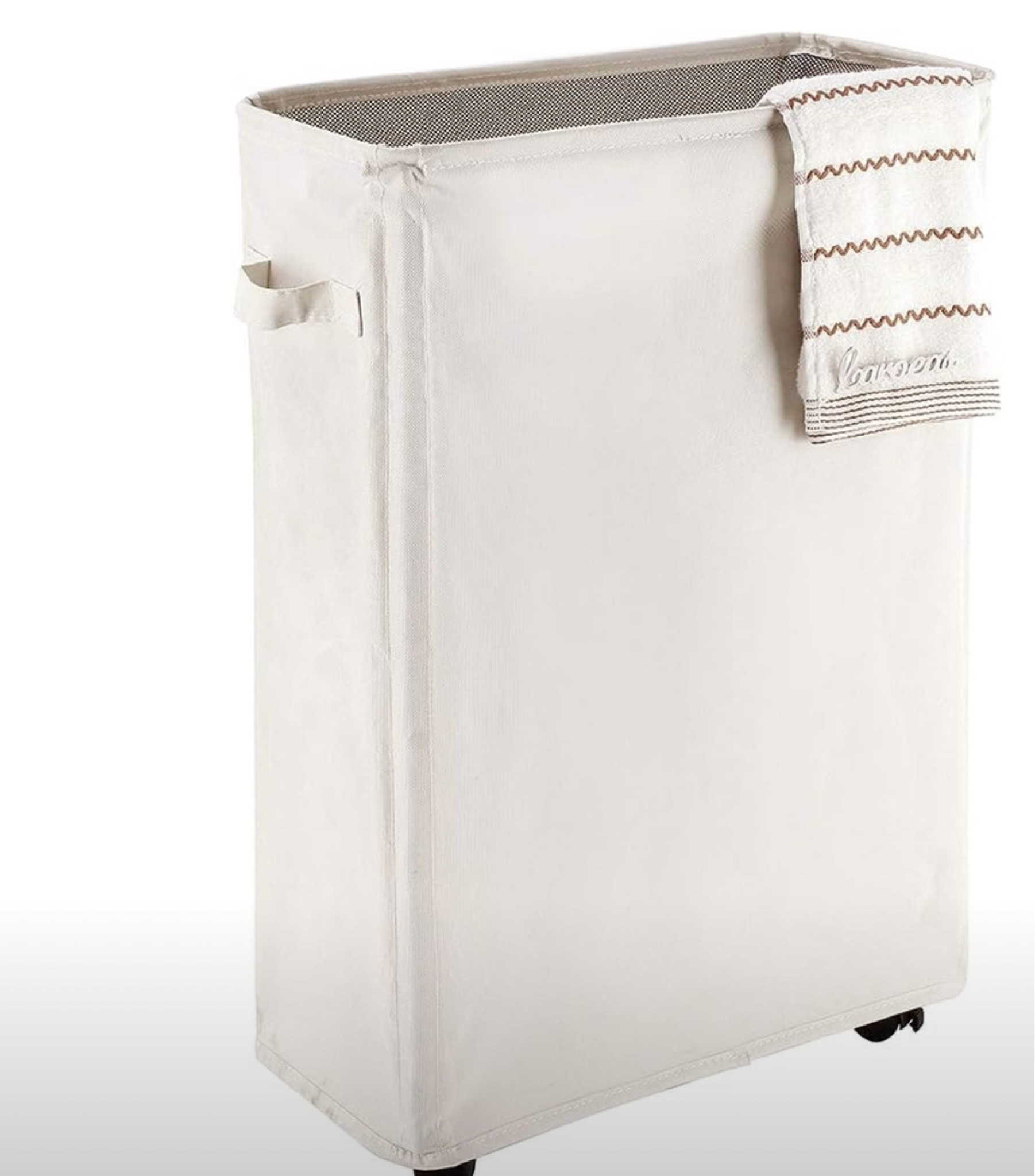 Narrow laundry hamper on wheels 

#LTKHome