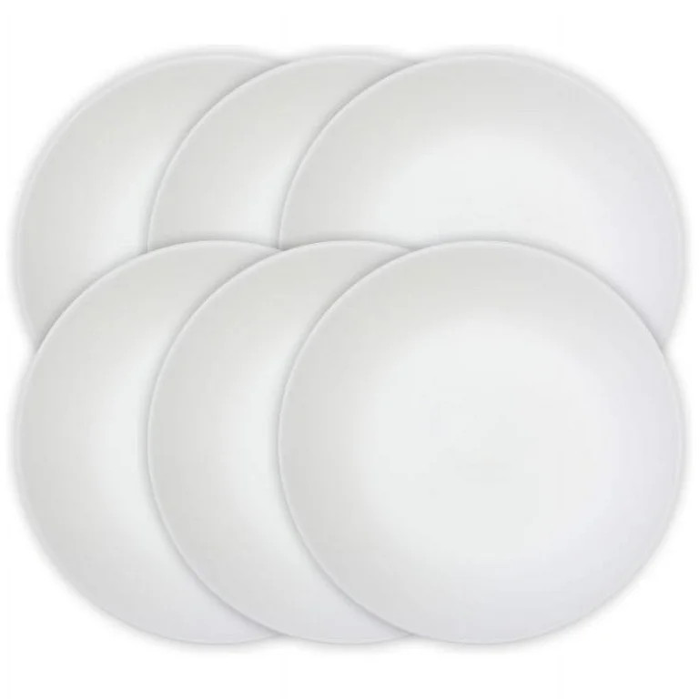 Corelle Winter Frost White 10.25" Dinner Plate, Set of 6 - Walmart.com | Walmart (US)