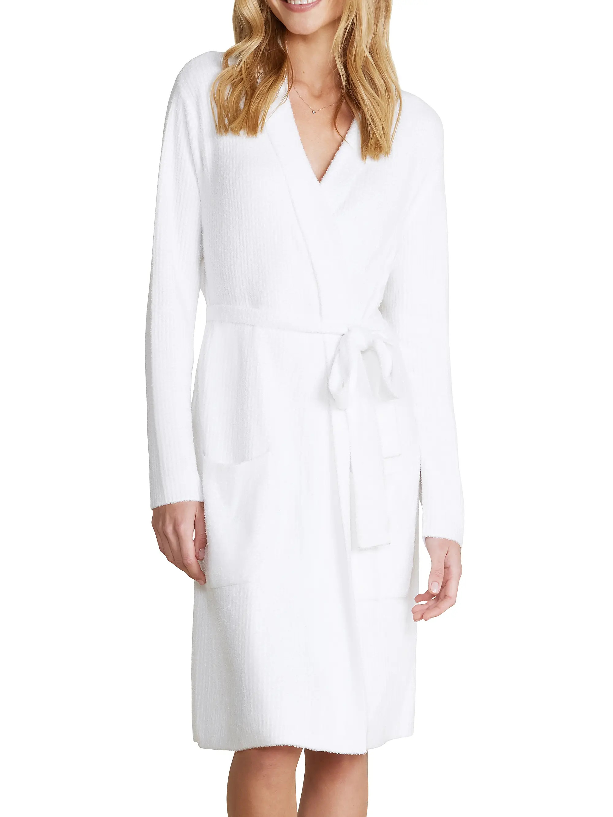Barefoot Dreams CozyChic® Lite Rib-Knit Robe | Saks Fifth Avenue | Saks Fifth Avenue