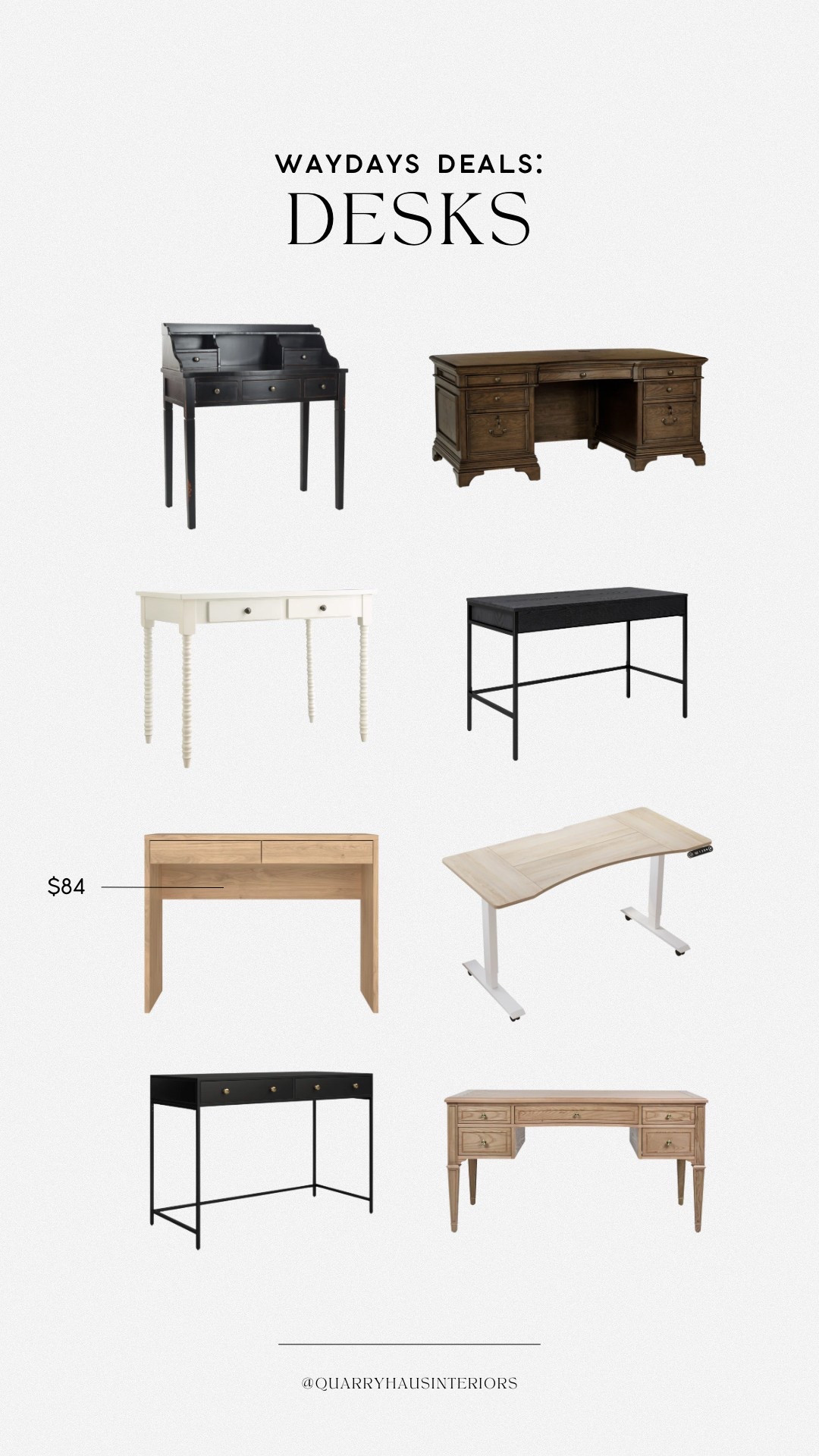 WAYDAY is going on now and ends TOMORROW! Shop my favorite desks here on major sale!

Home office work space furniture 

#LTKFindsUnder100 #LTKHome #LTKSaleAlert