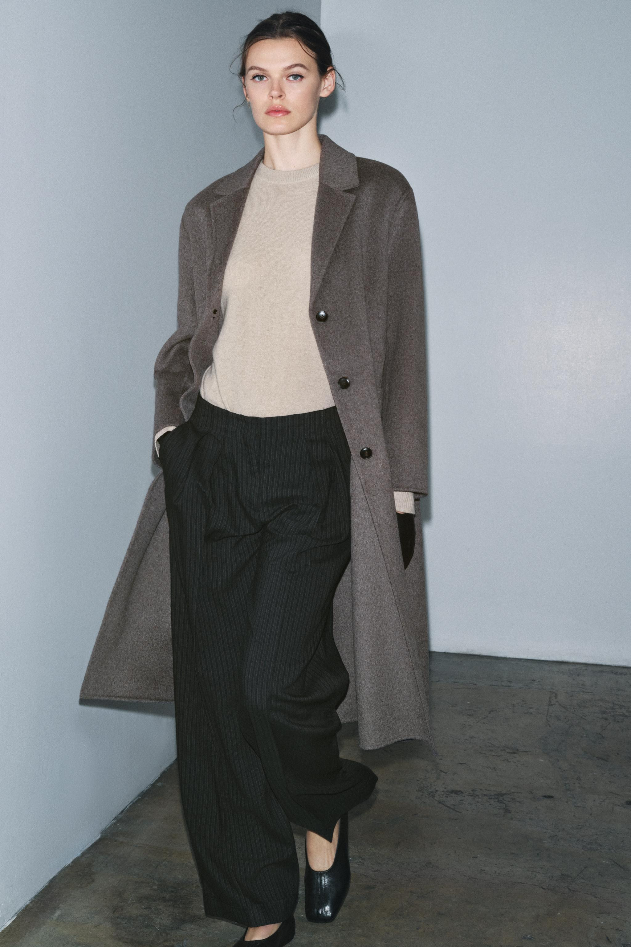 ZW COLLECTION LIMITED EDITION WOOL BLEND COAT | Zara US