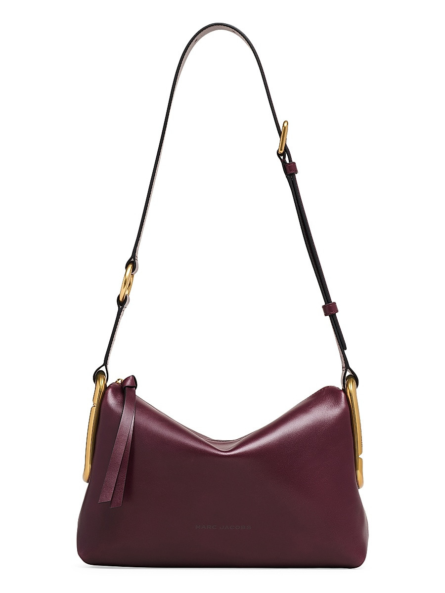 Women's Scene Medium Leather Shoulder Bag - Dark Port | Saks Fifth Avenue