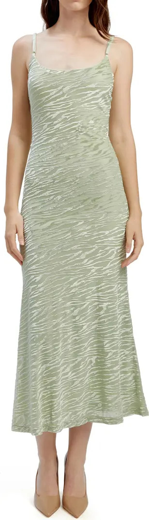 Nadira Burnout Midi Dress | Nordstrom