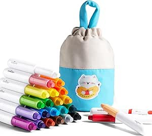 Jar Melo Jumbo Crayons for Toddlers, 24 Colors Washable Crayons with 108 Free PDF Coloring Pages,... | Amazon (US)