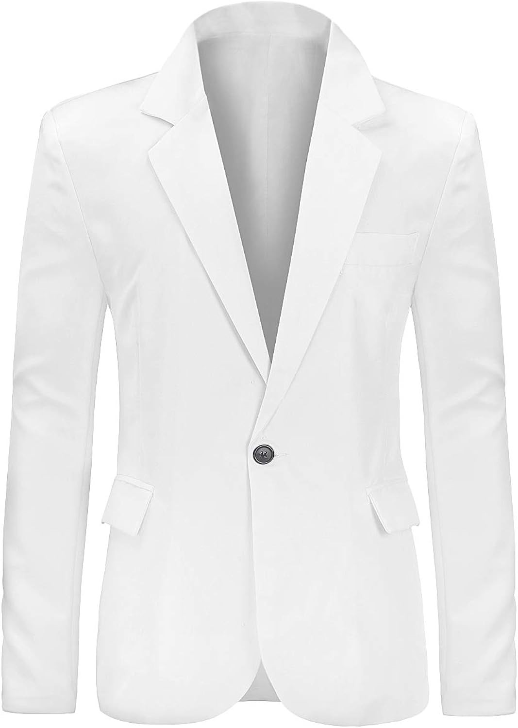 YUNCLOS Men's Slim Fit Casual 1 Button Notched Lapel Blazer Jacket | Amazon (US)