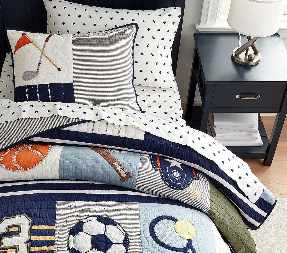All-Star Sports Quilt &amp; Shams | Pottery Barn Kids