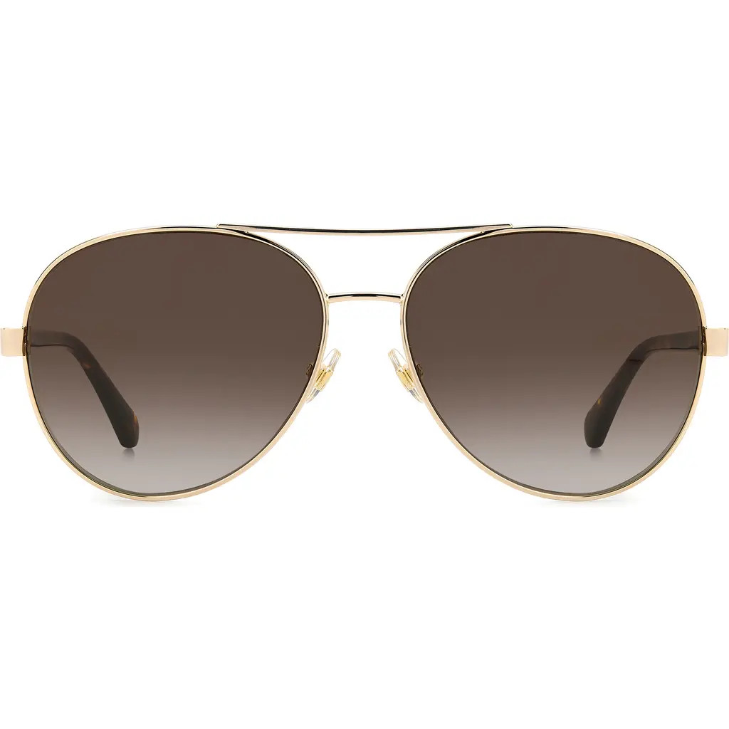Kate Spade New York averie 58mm aviator sunglasses in 0J5G-Ha at Nordstrom Rack | Nordstrom Rack