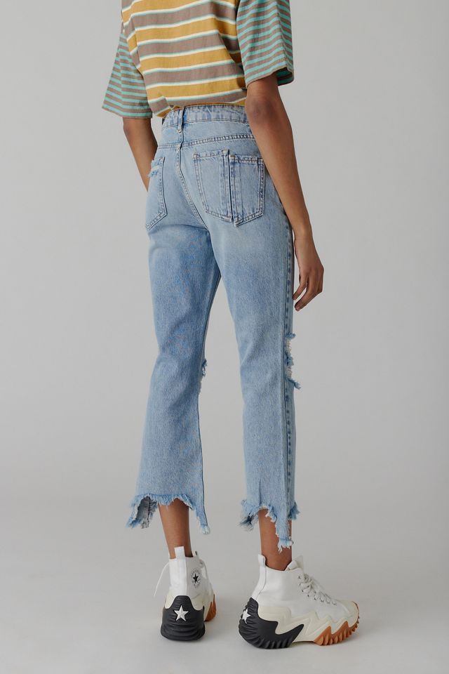 BDG Wilco Destroyed High-Waisted Cropped Flare Jean | Urban Outfitters (US and RoW)