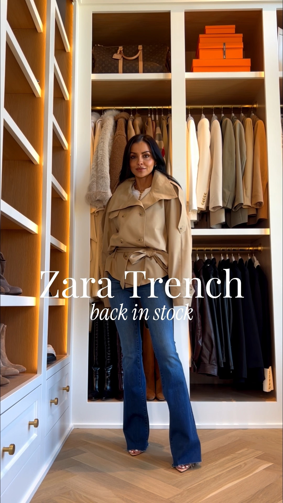 Zara spring outfit 2026
This Zara cropped trench gives major YSL vibes and it’s almost sold out! Paired with my Veronica beard jeans it’s the perfect workwear outfit and can carry you into a date night. They’re also so chic with the viral mother hustler jeans.

#LTKootd #LTKPetite #LTKOver40
