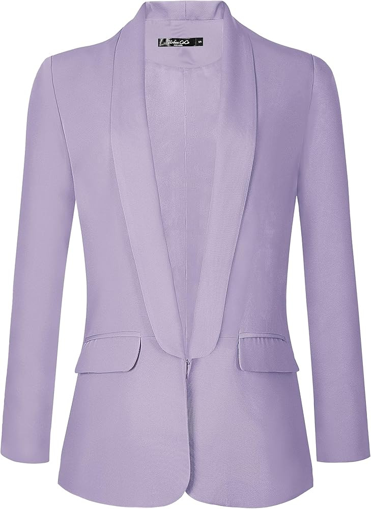 Urban CoCo Women's Office Blazer Jacket Open Front Womens Blazers for Work Professional | Amazon (US)