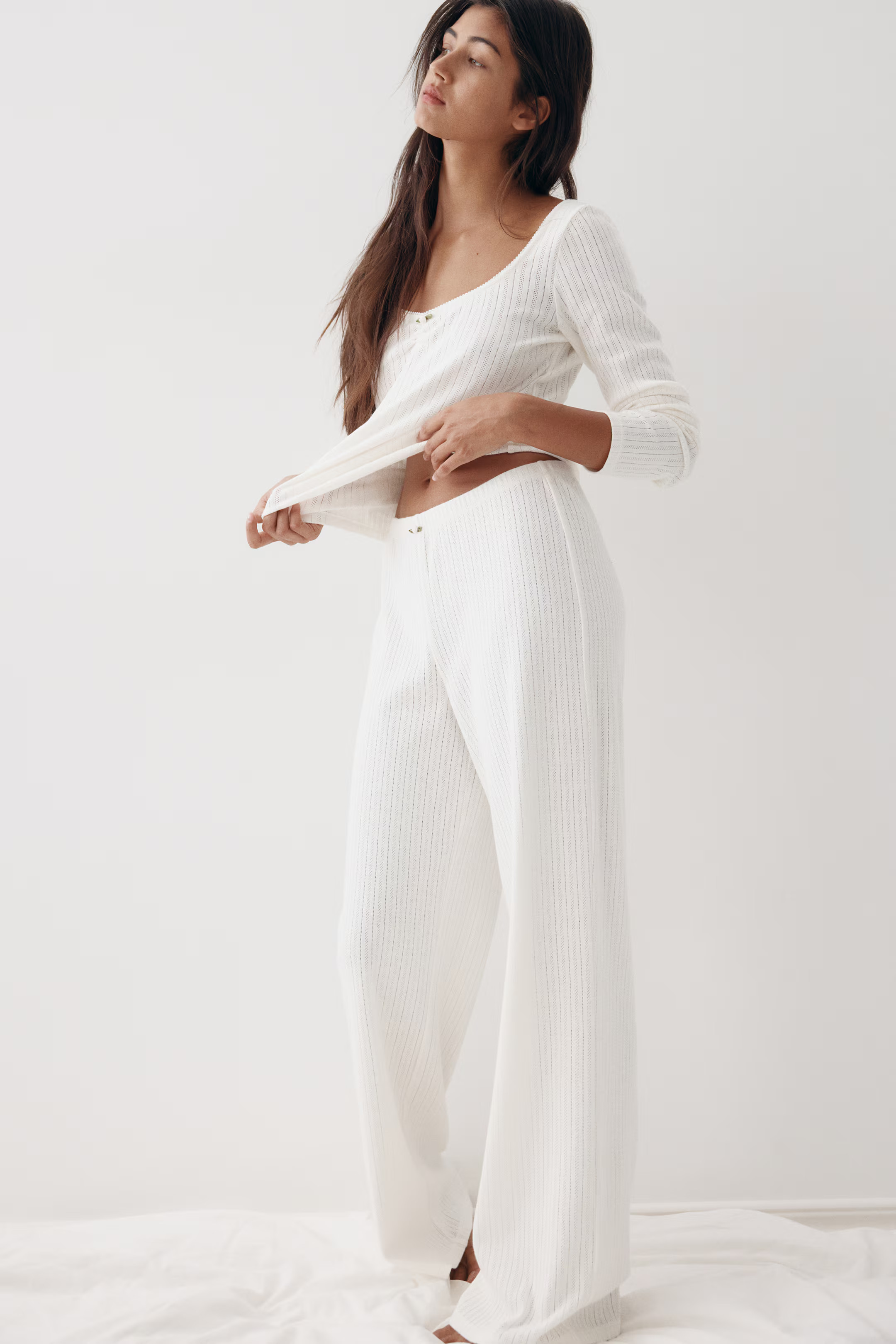 Cotton Pointelle Pajamas | H&M (US + CA)