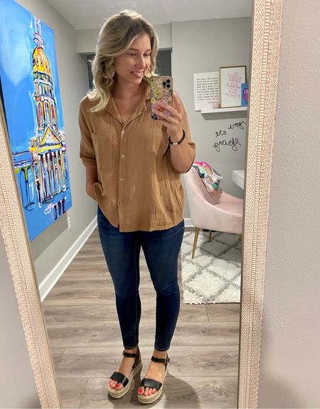 Is it a pajama top or an everyday top? You decide. 😉💓 It’s perfect for this sticky heat we are having right now. I’m wearing a medium-it runs slightly oversized. 
•
•
Happy Friday!! ☀️

#LTKSeasonal #LTKcurves #LTKstyletip