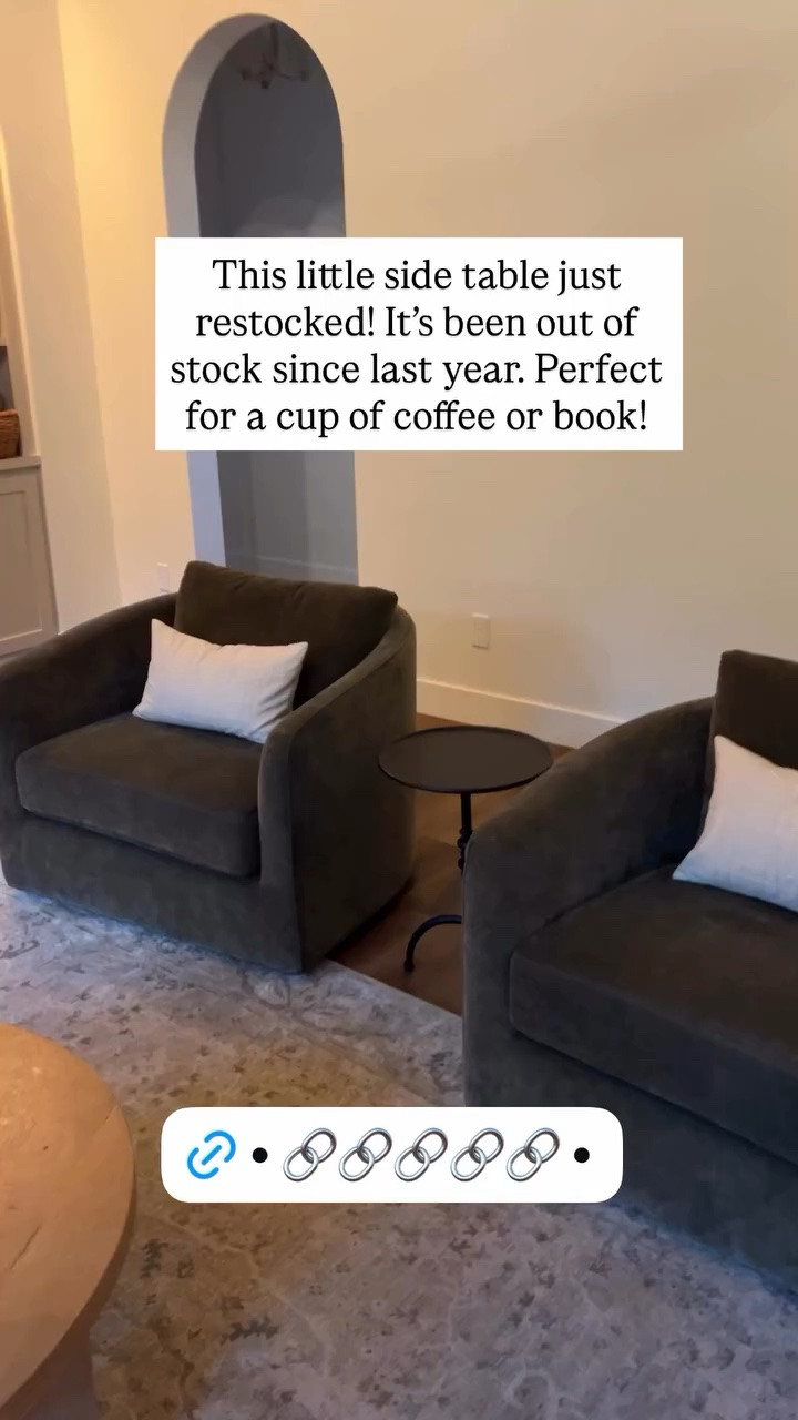 This little side table just restocked! It’s been out of stock since last year. Perfect for a cup of coffee or book!

#LTKmomlife #LTKHome #LTKSeasonal