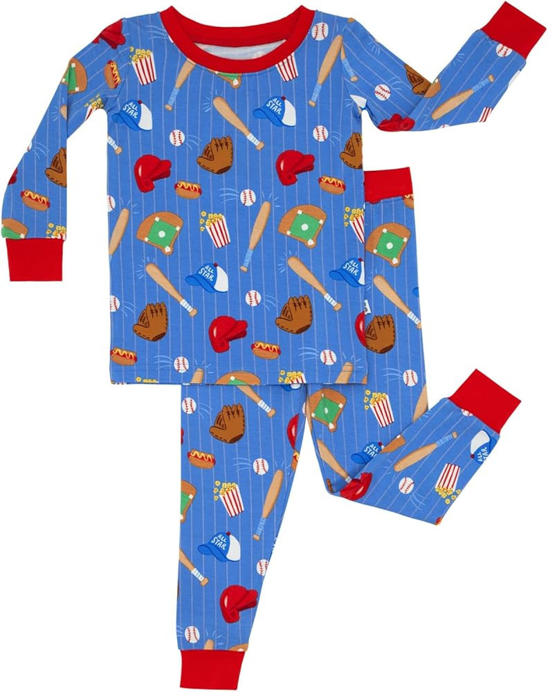 Little Sleepies Two-Piece Pajama Set for Boys & Girls, Soft Viscose from Bamboo Toddler Pajamas f... | Amazon (US)