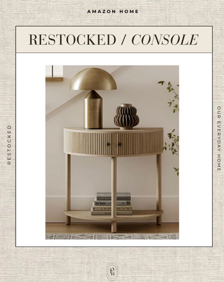 Restocked half mood console table, fluted furniture, Area rug, home, console, wall art, swivel chair, side table, sconces, coffee table tray, coffee table decor, bedroom, dining room, kitchen, light fixture, amazon, Walmart, neutral decor, black and white decor, budget friendly decor, affordable home decor, our everyday home, home office, tv stand, sectional sofa, dining table, dining room, amazon home finds 

#LTKhome #LTKsalealert #LTKstyletip