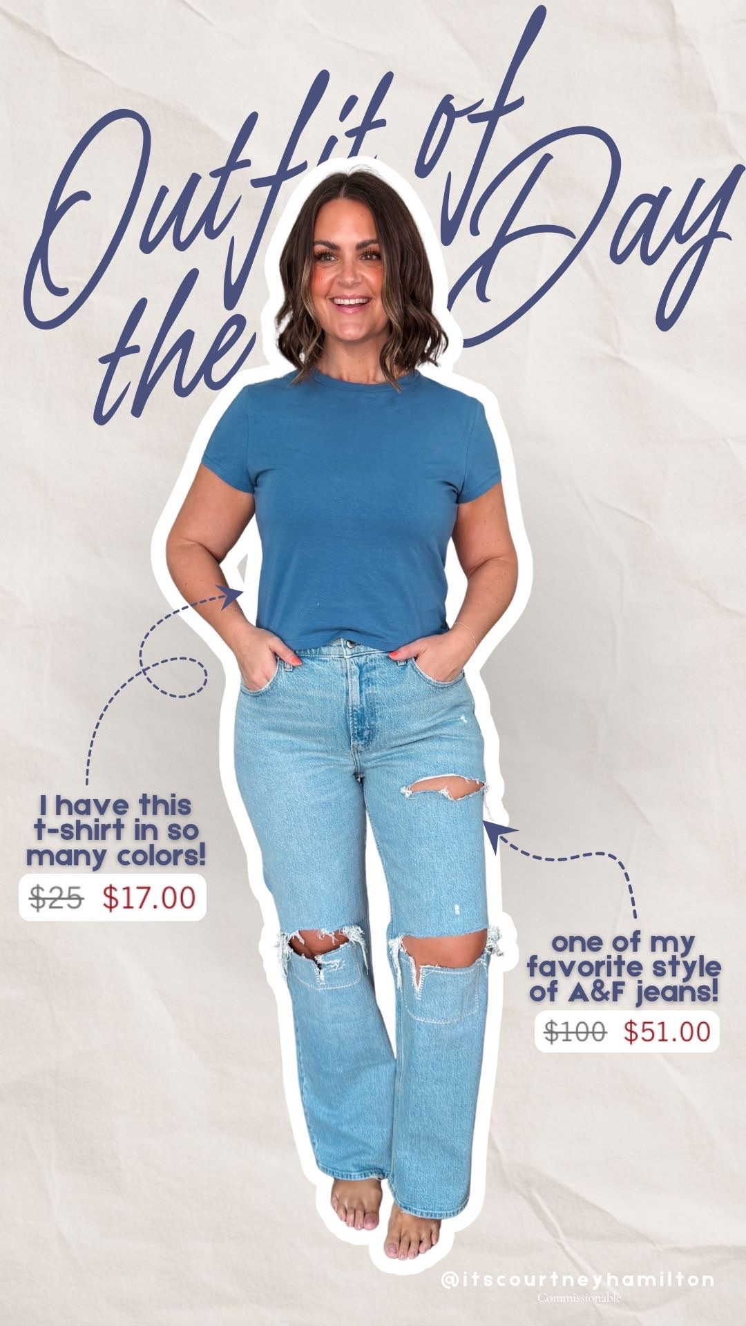 Outfit of the day from Abercrombie! Wearing a large in the top and a 31R in the jeans! Last day to use code DENIMAF for an extra 15% off!

#LTKootd #LTKSaleAlert #LTKSeasonal