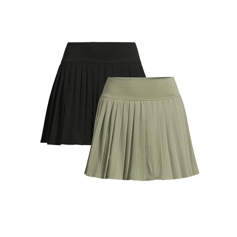 No Boundaries Juniors' Pleated Skort, 2-Pack, Sizes XS-XXXL - Walmart.com | Walmart (US)