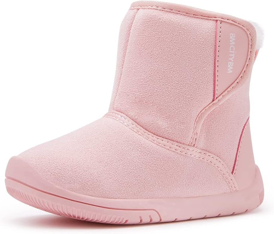 BMCiTYBM Girls Boys Snow Boots Warm Winter Fur Lined Baby Shoes (Infant/Toddler/Little Kid) | Amazon (US)