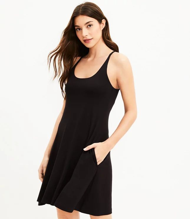 Lou & Grey Signaturesoft Lite Racerback Pocket Dress | LOFT