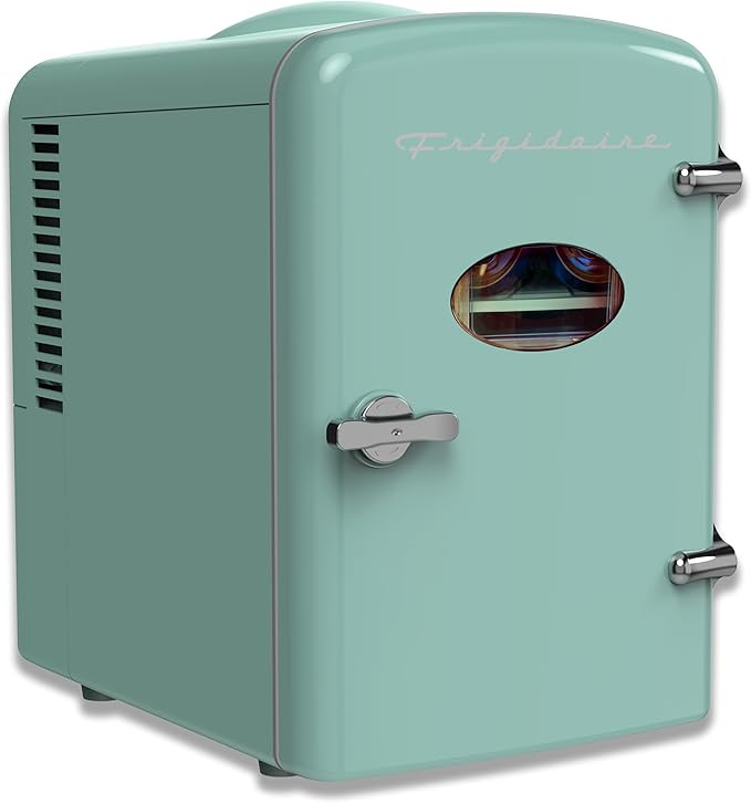 Frigidaire EFMIS129MINTCP4 EFMIS129-MINT Mint Mini Personal Fridge Cooler, 1 Gal Capacity fits Si... | Amazon (US)
