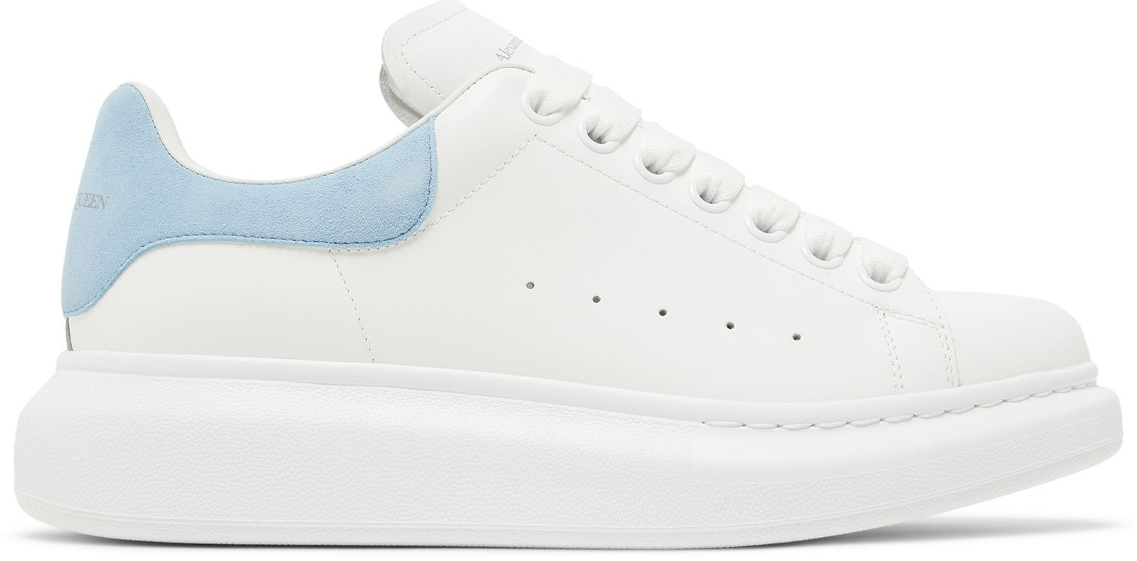 Alexander McQueen Wmns Oversized Sneaker 'White Powder Blue' | GOAT