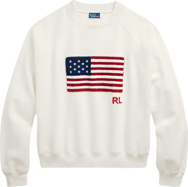 Ralph Lauren Lauren Ralph Lauren Logo Flag French Terry Crewneck - Exclusive  | Bloomingdale's Wo... | Bloomingdale's (US)