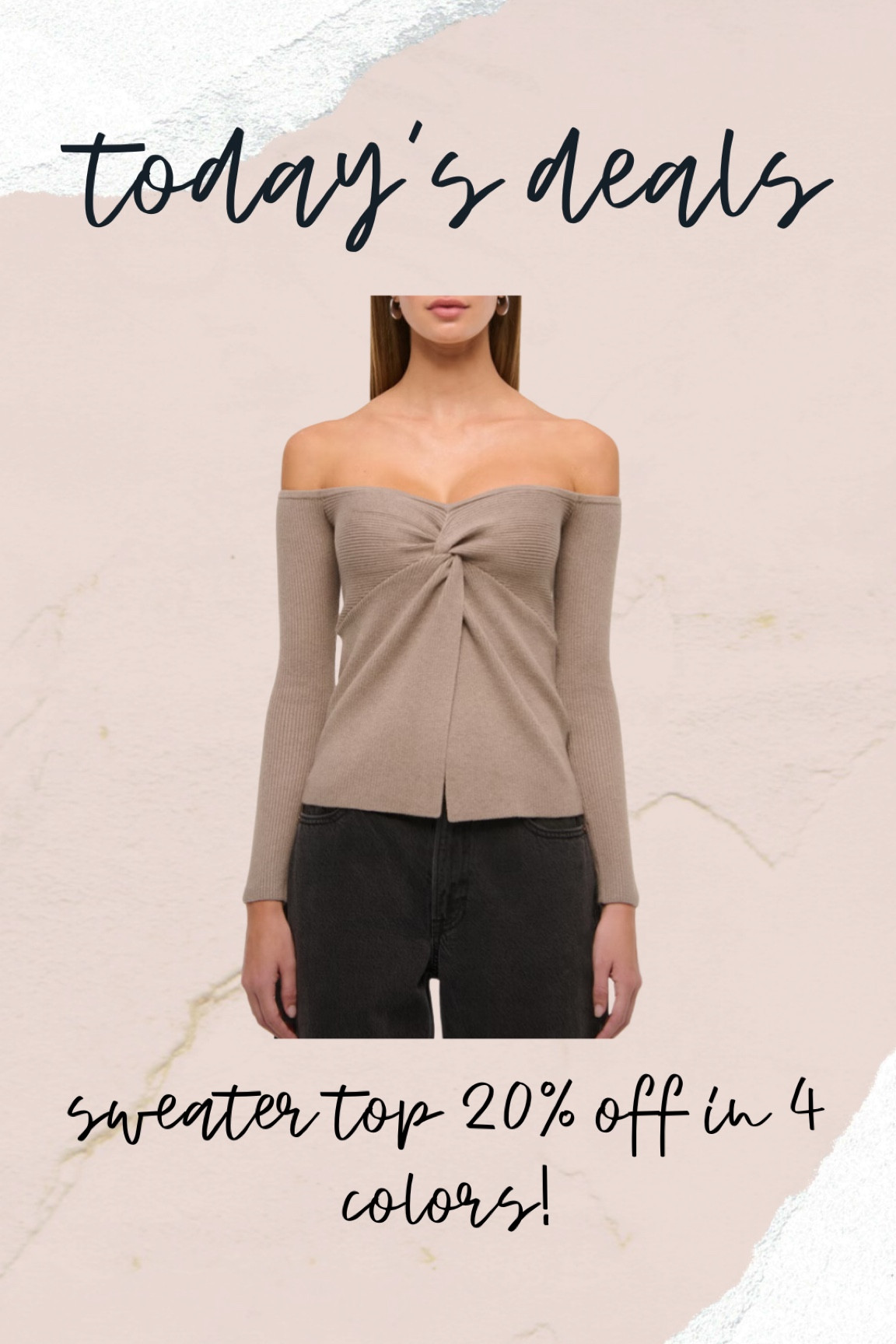 Off the shoulder sweater 

#LTKSaleAlert #LTKFindsUnder50 #LTKStyleTip