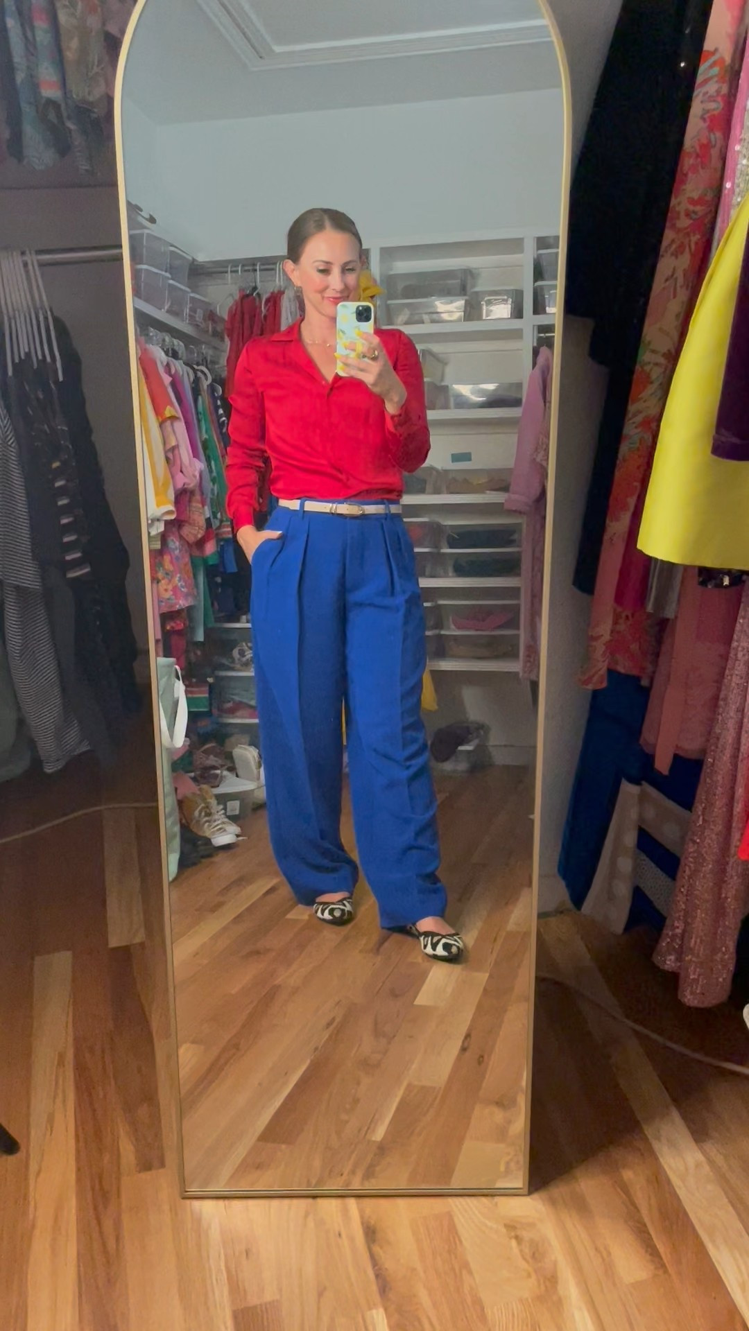 Happy Fourth of July!
This look does say independence, but I would wear it other days of the year too!

I love wide leg trousers, and this real silk blouse from Quince is super affordable and washable!

#LTKPetite #LTKWorkwear #LTKOver40