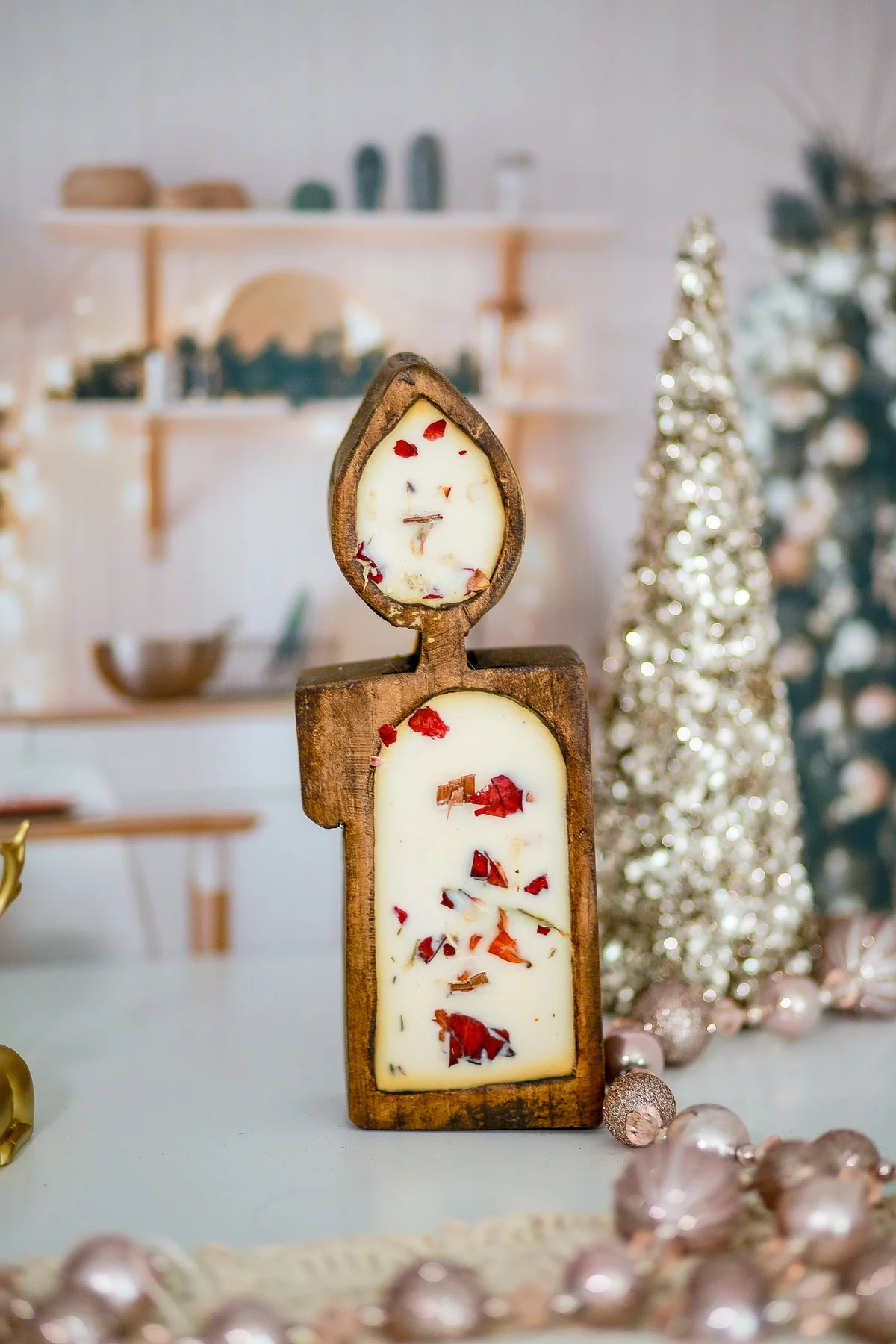 Christmas Candle Holder Dough Bowl | Abandoned Cakes