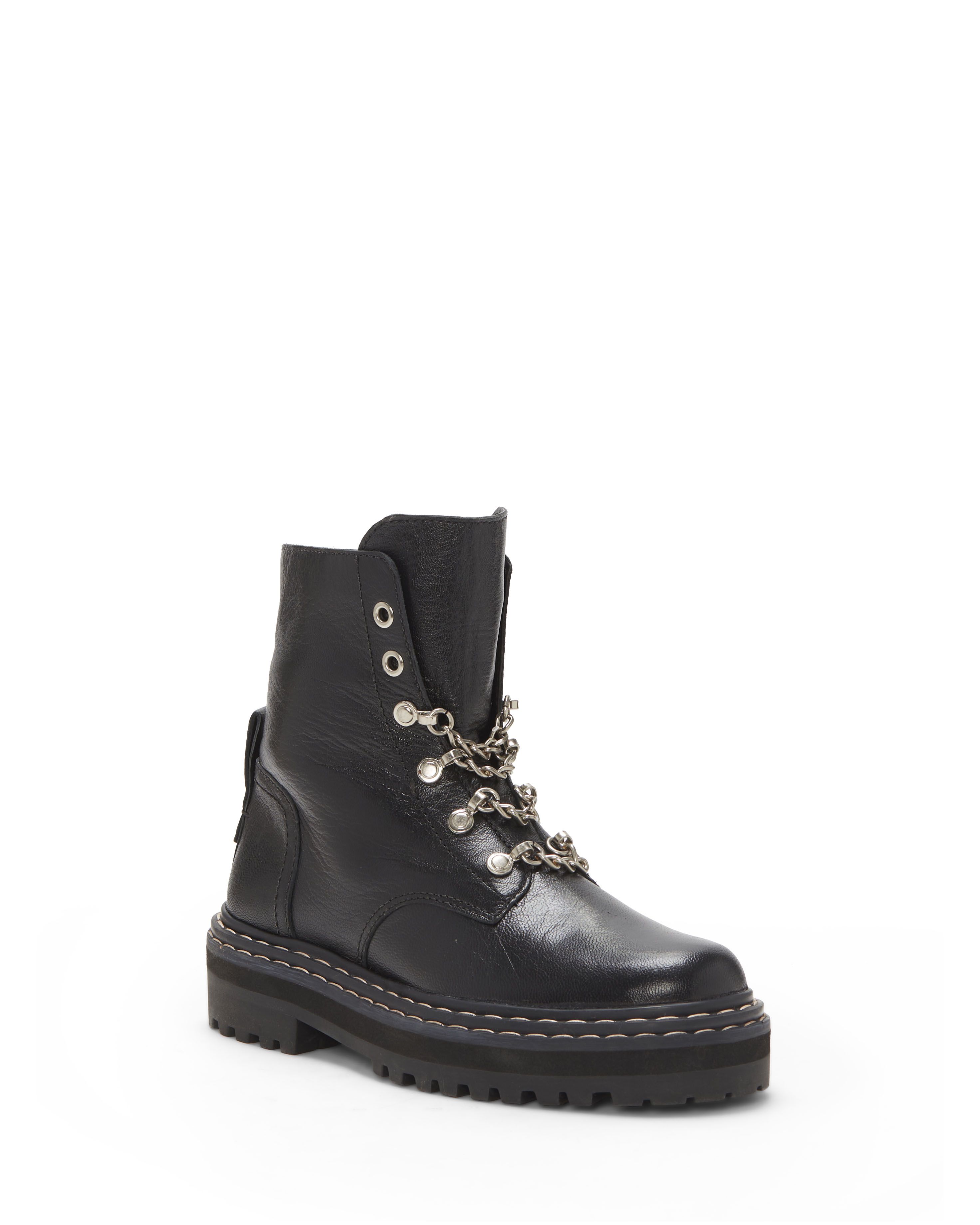 Popinta Chain-Detail Combat Boot | Vince Camuto