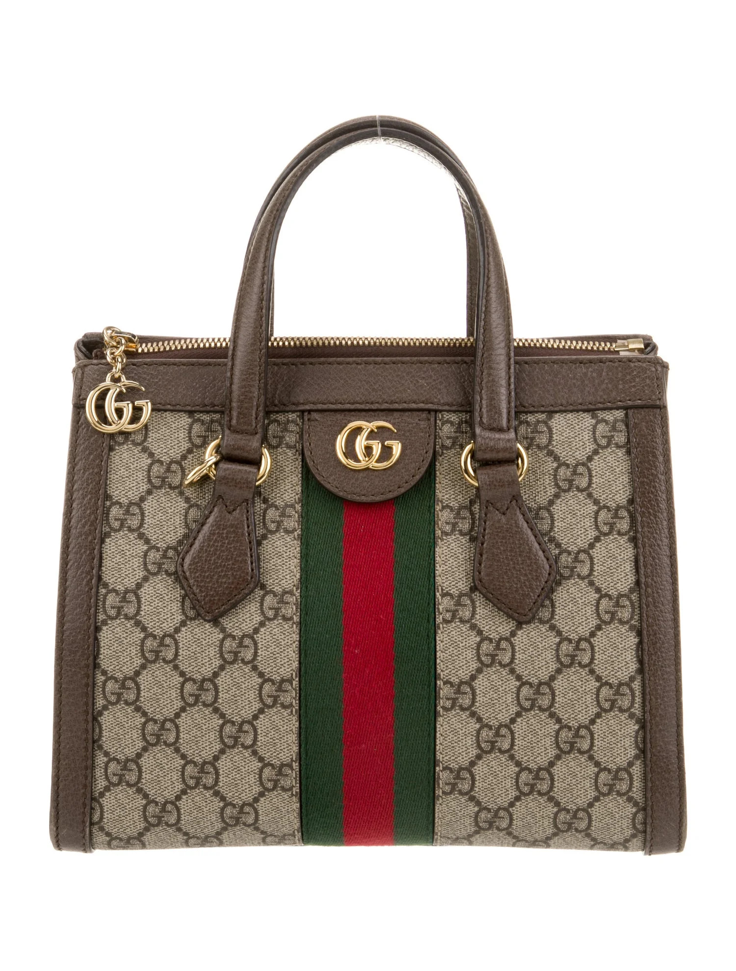 Gucci GG Supreme Ophidia Small - Brown Handle Bags, Handbags - GUC1770714 | The RealReal | The RealReal