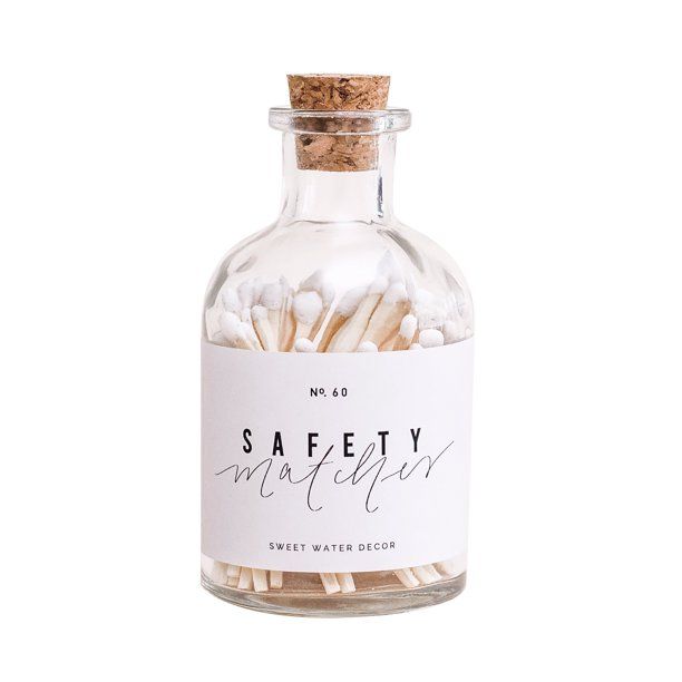 White Small Safety Matches - Apothecary Jar - Walmart.com | Walmart (US)