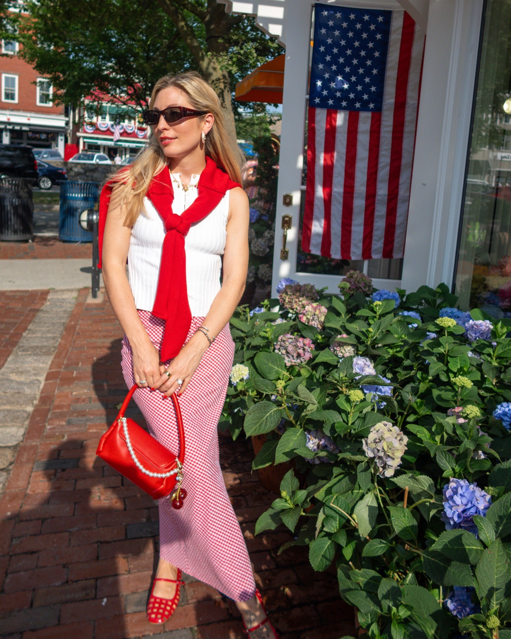 🇺🇸 Potentially my favorite outfit from the trip — Target gingham skirt, red flats, a simple tank, and of course my red lobster 🦞 sweater. East coast summer style at its best! Should I do a styling reel on this gingham skirt or my red flats I’ve been living in? ❤️ You can shop it all over on LTK — no budget-breaking here, I’m basically Target head to toe.

#targetstyle #ltkunder50 #ltkfinds #ltkfashion #targetfinds #ginghamskirt #summeroutfitideas #eastcoaststyle #newenglandsummer #preppystyle #casualchic #redflats #budgetfriendlyfashion #ootdideas #styleinspo #affordablestyle #whatiwore #coastalsummer #targetfashion #summerstyleguide #ginghamlove #preppycasual #stylediary #fashionfavorites #ltklink 

#LTKSeasonal #LTKStyleTip #LTKFindsUnder50