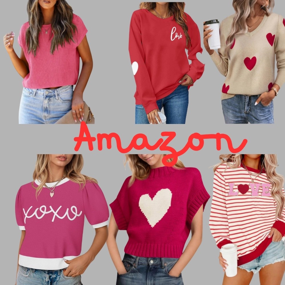 Some super cute valentines tops from Amazon!! 💕

#LTKWorkwear #LTKMidsize #LTKSeasonal