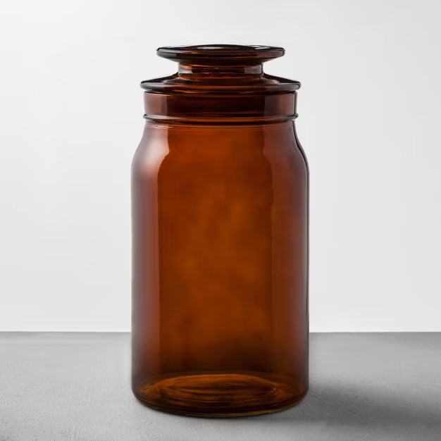 Amber Glass Bath Canister - Hearth & Hand™ with Magnolia | Target