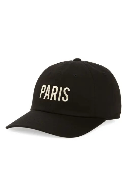 American Needle Paris Cotton Baseball Cap in Black at Nordstrom | Nordstrom
