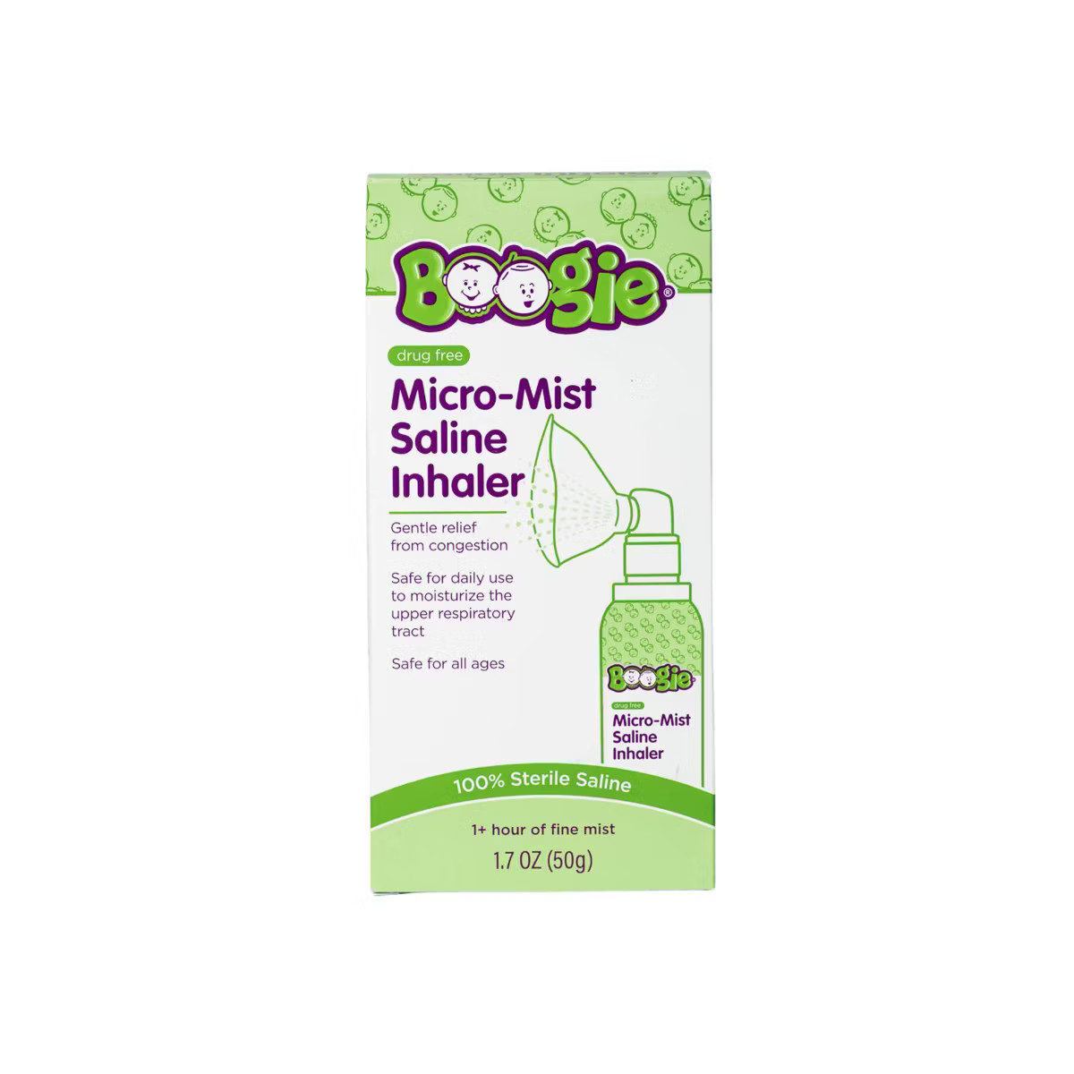 The Boogie Brand Micro-Mist Saline Inhaler - 1.7oz | Target