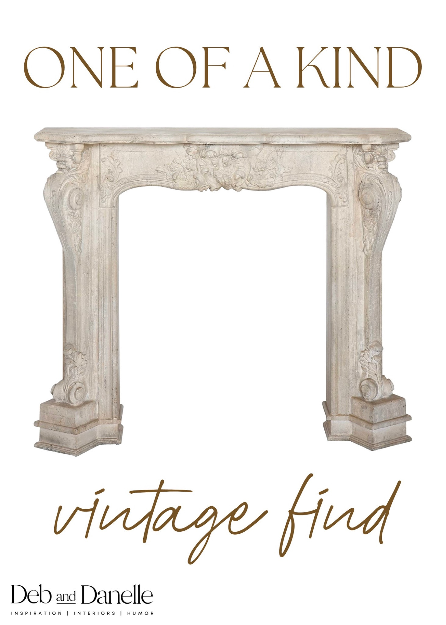 One of a kind vintage find, vintage fireplace mantel, white mantel, Deb and Danelle 

#LTKFind #LTKhome #LTKstyletip