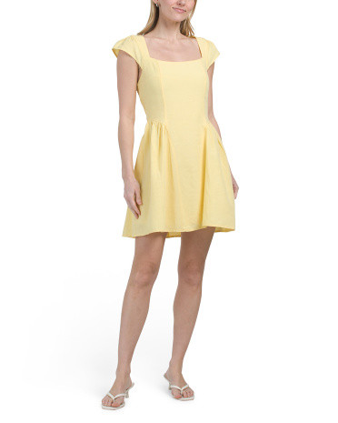 Cap Sleeve Square Neck Mini Dress | TJ Maxx