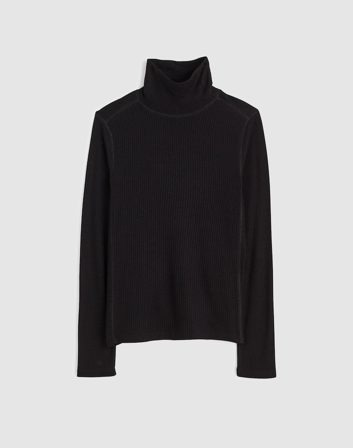 Ribbed Turtleneck Long-Sleeve Tee | Madewell