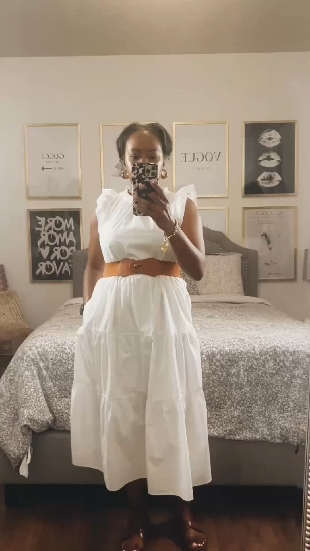 The easiest way to give a flowy dress a little more shape? Add a belt. 🤎

I love how the cognac leather breaks up the white, defines the waist and instantly makes this simple tiered dress feel more styled.

Linked the look + similar pieces!

#LTKStyleTip #LTKOver40 #LTKFashion #SummerStyle #BeltedDress

#LTKOver40 #LTKWorkwear