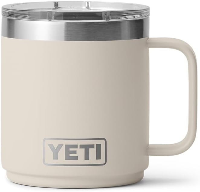 YETI Rambler 10 oz Ceramic Lined Stackable Mug, Vacuum Insulated, Stainless Steel with MagSlider ... | Amazon (US)