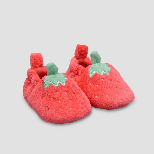 Baby Girls' Strawberry Constructed Slippers - Just One You® made by carter's 0-3M | Target