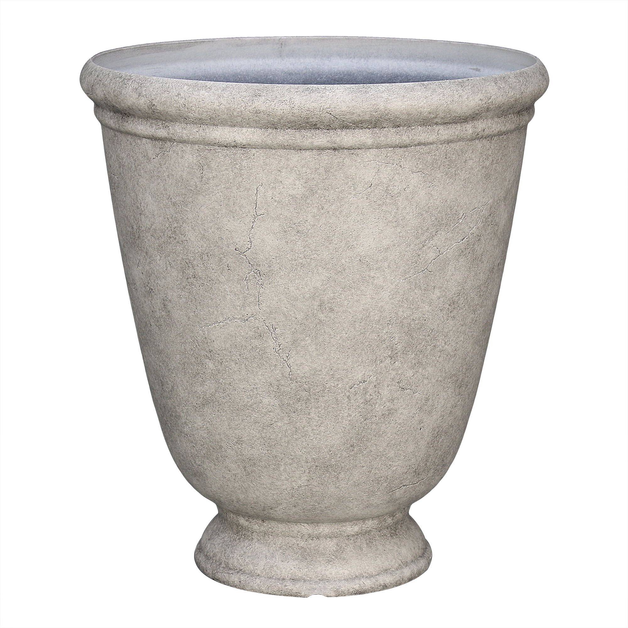 Better Homes & Gardens Ember Gray Resin Planter, 16in x 16in x 18in - Walmart.com | Walmart (US)