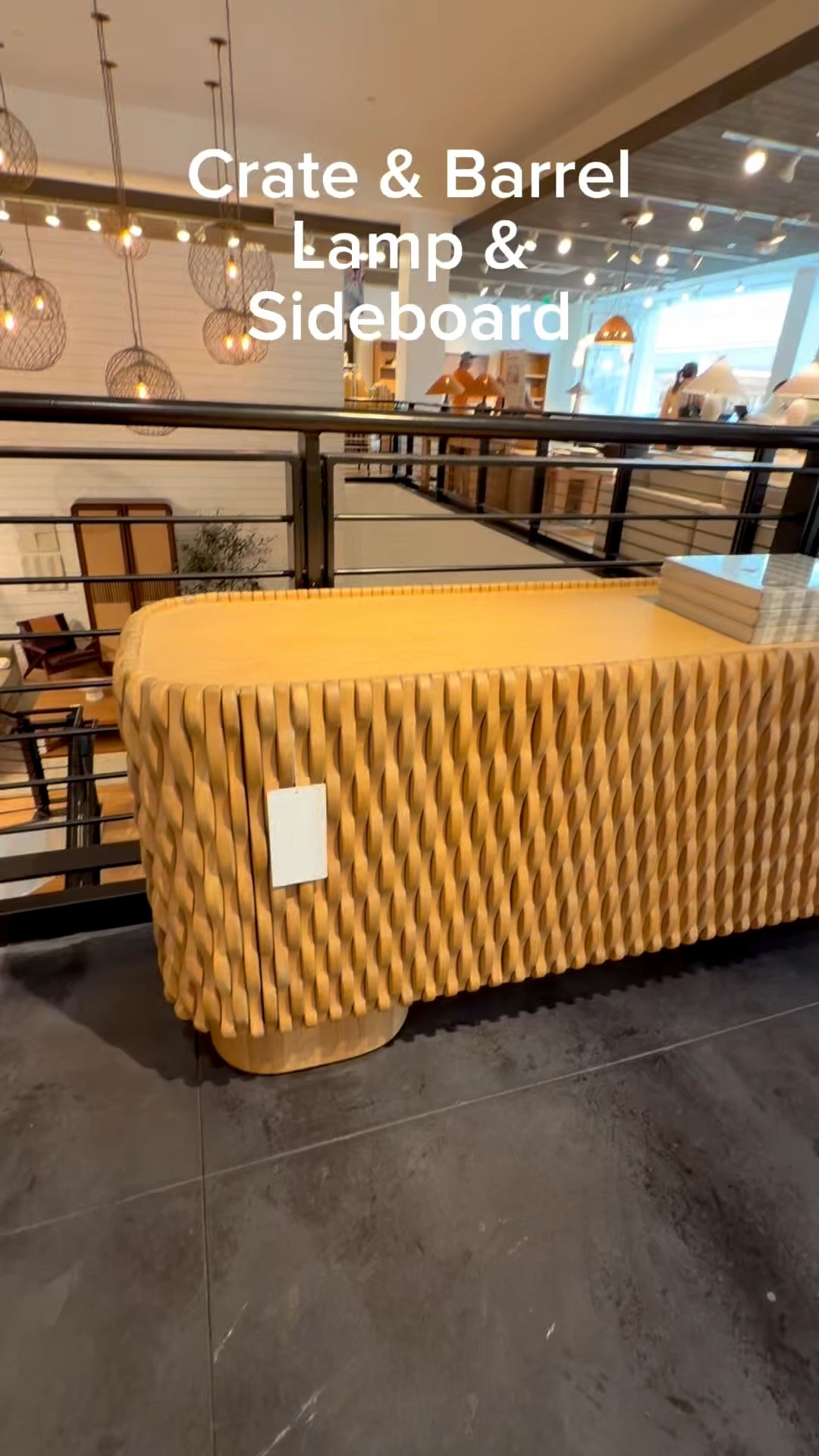The texture on this sideboard is amazing and how cool is this lamp? Do you want a conversation piece in your home, find them here?! #livingroom #diningroom #lighting 

#LTKHome