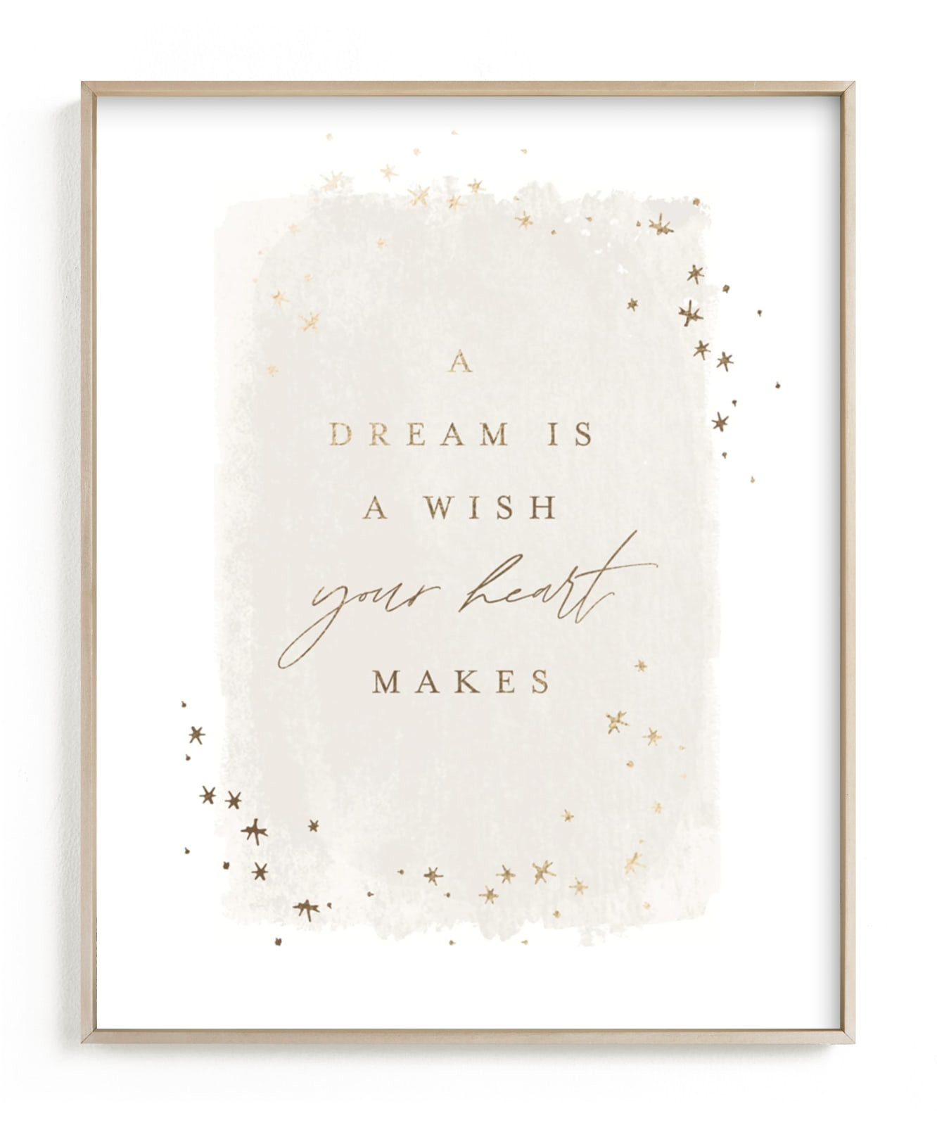 "A Dream | Cinderella" - [non-custom] Foil-pressed Art Print by AK Graphics. | Minted