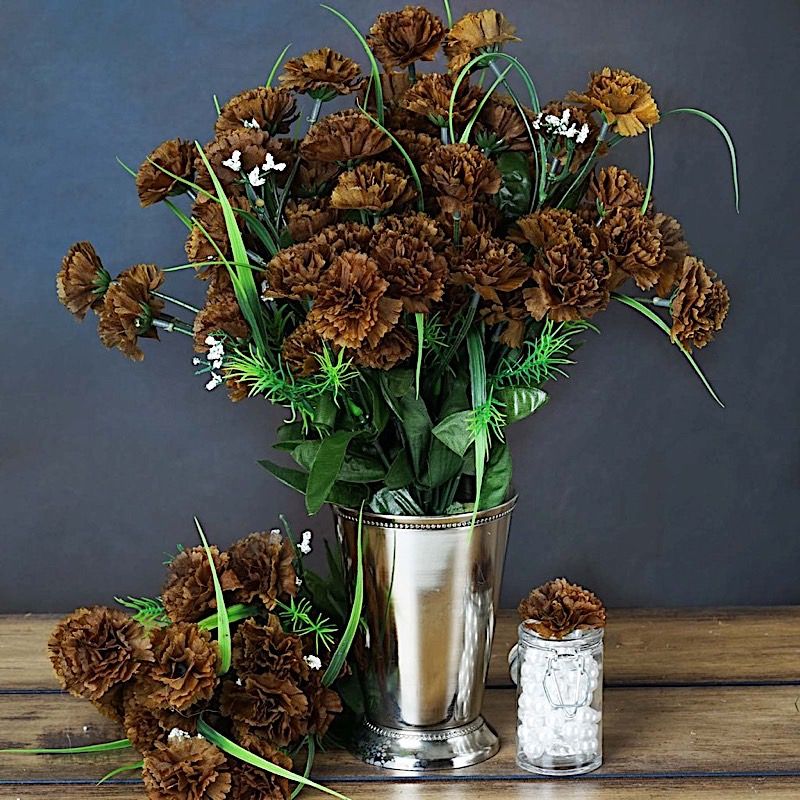 BalsaCircle 252 Mini Silk Carnations Flowers - DIY Home Wedding Party Artificial Bouquets Arrange... | Walmart (US)